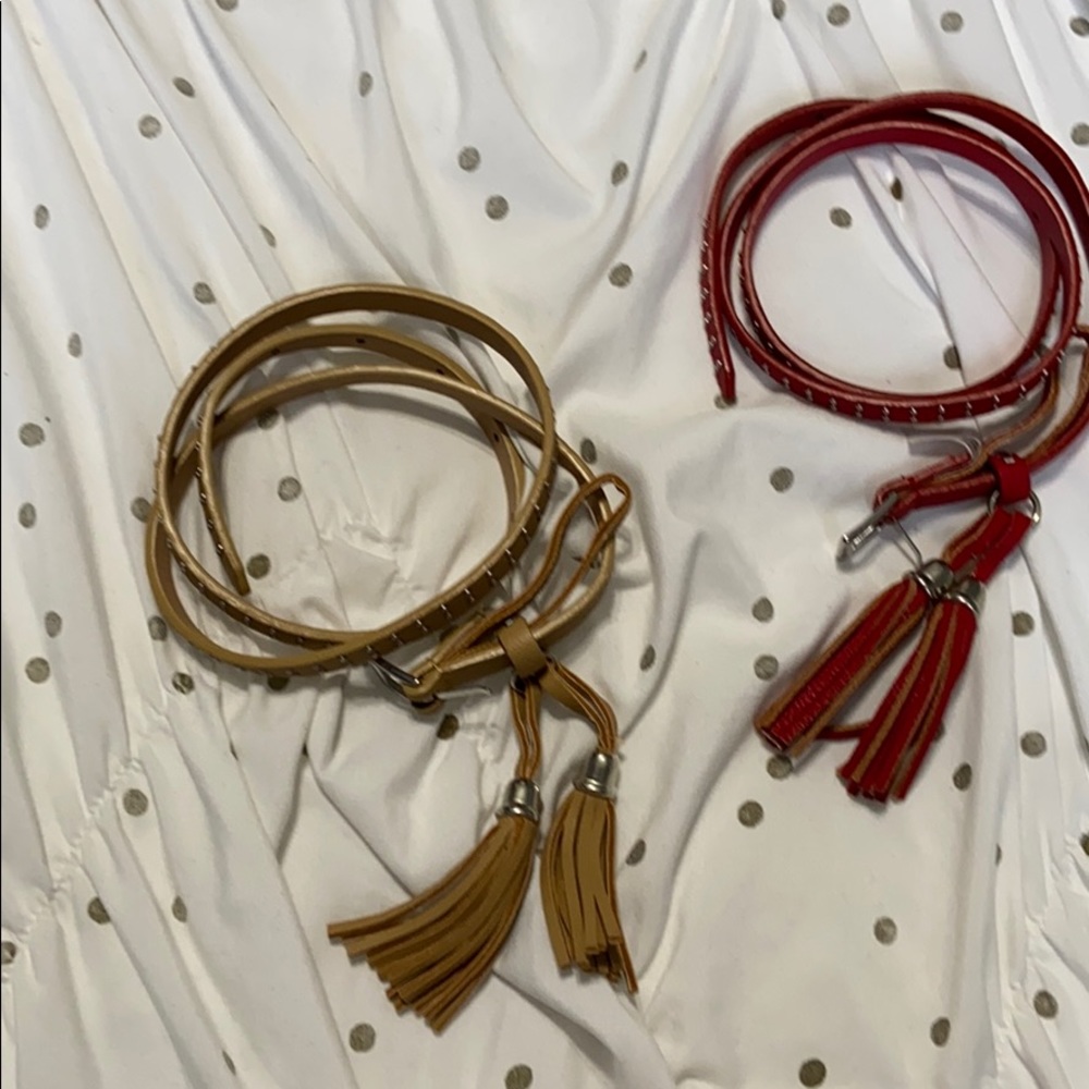 2pc tassel belt